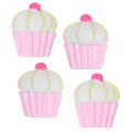 Floristik24 Miniatűr dekoratív cupcakes rózsaszín, fehér 2,5cm 60db