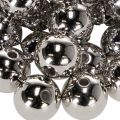 Dekoratív ezüst metál gyöngyök, 14 mm, 35 darab | Floristik24.hu
