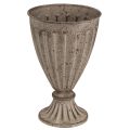 Floristik24 Dekoratív trófeaültető antik megjelenés szürke barna Ø13cm H19cm