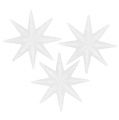 Floristik24 Dekoratív csillagok fehér Ø5cm 20db