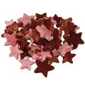 Dekoratív csillagok mintás szórt dekoráció bordóbarna Ø4/5cm 40 db | Floristik24.hu