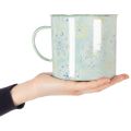 Dekoratív bögre, kaspó, mandala, zománcozott, Ø13cm M12cm | Floristik24.hu