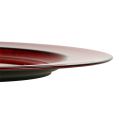 Floristik24 Deco lemez műanyag Ø28cm piros-fekete