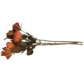Floristik24 Deco rózsacsokor művirág rózsacsokor narancs 45cm 3db