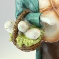 Floristik24 Dekoratív nyuszi nyúl férfi kosár húsvéti tojás dekoratív figura H39cm