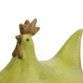 Floristik24 Deco csirke színes húsvéti díszek zöld/sárga/narancs 13cm 3db