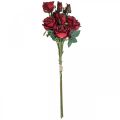 Floristik24 Deco rózsák piros műrózsák selyemvirágok 50cm 3db