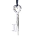 Floristik24 Dekoratív kulcs ezüst díszakasztó fém 6x11cm 3db