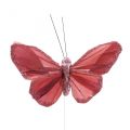 Floristik24 Deco pillangó dróttollas pillangó rózsaszín 10×6cm 12db