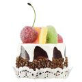 Floristik24 Dekoratív torták gyümölcsből készült élelmiszer-babákkal Ø8cm 2db