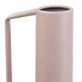 Floristik24 Dekoratív váza fém díszkancsó világos rózsaszín 19,5cm H38,5cm