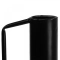 Floristik24 Dekoratív váza fém fekete nyelű díszkancsó 14cm H28,5cm