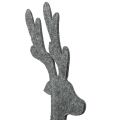 Floristik24 Dekoratív szarvas figura filcből 60cm szürke