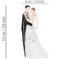 Esküvői pár díszes figura, 10,5 cm | Floristik24.hu