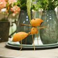 Floristik24 Dekoratív hangya fém figura gereblyével kerti dekoráció rozsda 21,5cm