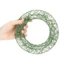 Zöld dekoratív drótháló koszorú barkácsoláshoz, 19 cm, 2 darab | Floristik24.hu