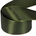 Szatén szalag ajándékcsomagoláshoz, taft szalag, zöld, 40 mm széles, 5 m hosszú | Floristik24.hu