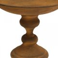 Dekoratív tál lábon tál rozsda megjelenésű fém Ø22cm H18,5cm | Floristik24.hu