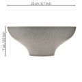 Dekoratív tál talppal, kerek virágtál, szürke, Ø19cm, M8cm | Floristik24.hu