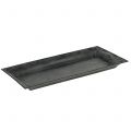 Floristik24 Dekoratív tálca márványozott antracit 36x17cm 6db