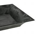 Dekoratív tálca márványozott antracit 36x17cm 6db | Floristik24.hu
