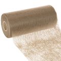 Floristik24 Nem szőtt asztaldísz tekercs 24 cm x 25 m barna színben ünnepi asztalokra