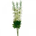 Floristik24 Delphinium fehér művirág Delphinium selyemvirág Művirág 3db