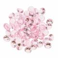 Floristik24 Dekoratív kövek gyémánt akril világos rózsaszín Ø1,2cm 175g születésnapi dekorációhoz