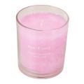 Floristik24 Illatos gyertya üvegben cseresznyevirág illatos gyertya rózsaszín H8cm