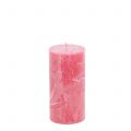 Floristik24 Egyszínű gyertya rózsaszín 50x100mm 4db