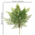 Műpáfrányág, több ágú, zöld, 68cm | Floristik24.hu