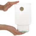 Üveg hengeres edény Eco Glass 25cm | Floristik24.hu