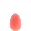 Húsvéti tojás dekoráció tojás narancs sárgabarack műanyag pelyhesített 20cm