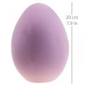 Floristik24 Húsvéti tojás dekoratív tojás műanyag lila bolyhos 20cm