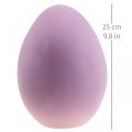 Floristik24 Húsvéti tojás műanyag dísztojás lila lila bolyhos 25cm