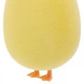 Floristik24 Húsvéti tojás lábakkal sárga dekorációs figura Húsvéti dekoráció H13cm 4db