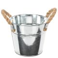 Floristik24 Vödör kötélfogantyúval Ø14cm M12cm