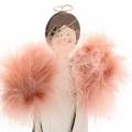Floristik24 Angyal toll szárnyakkal rózsaszín 28cm fa