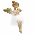 Floristik24 Dekoratív balerina angyal szélű ülőke Ø11,5 H15cm 2db