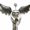 Floristik24 Dekoratív angyal fém a fa alapon H58cm