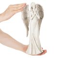 Álló és imádkozó angyalfigura, dekoráció, 36cm | Floristik24.hu