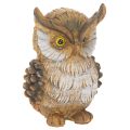 Floristik24 Bagoly figura, kis ülő bagoly, dekoráció, 11cm