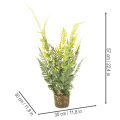 Mesterséges páfrány gyökérlabdával otthoni és irodai dekorációhoz, 57cm | Floristik24.hu