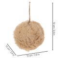 Dekoratív pompon gömbdísz karácsonyfára, 10 cm | Floristik24.hu