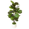 Floristik24 Mesterséges fikusz (Ficus lyrata) 120 cm-es dísznövény nappaliba