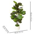 Mesterséges fikusz (Ficus lyrata) 120 cm-es dísznövény nappaliba | Floristik24.hu