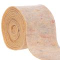 Floristik24 Filcszalag, kétszínű edényfogó gyapjúfilcből, narancssárga/többszínű, 15cm x 5m