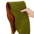 Filcszalag kétszínű virágkötészethez, zöld/piros, 15 cm x 5 m | Floristik24.hu