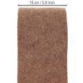 Kétszínű filcszalag gyapjúfilcből, 100% gyapjú, lila/barna, 15cm x 5m | Floristik24.hu