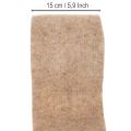 Filc szalag, kétszínű, méteráru kreatív projektekhez, barna/fehér, 15cm x 5m | Floristik24.hu